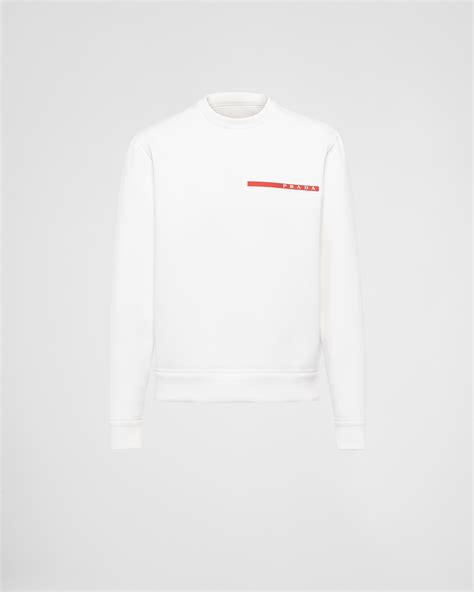 white prada sweatshirt|Prada sweatshirt women's.